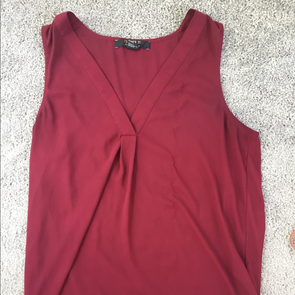 Forever 21 maroon tank